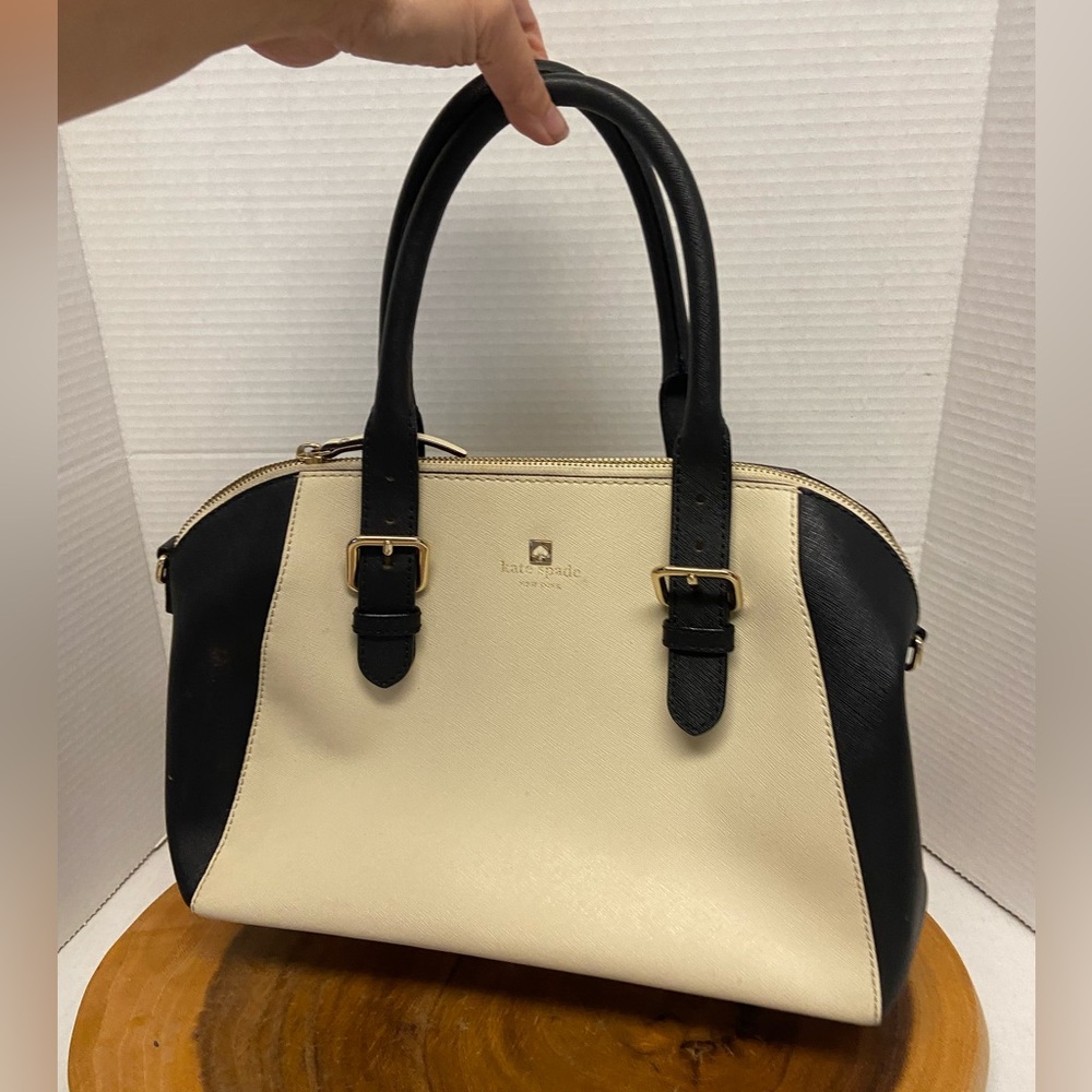 Kate Spade Cream Color Block Handbag